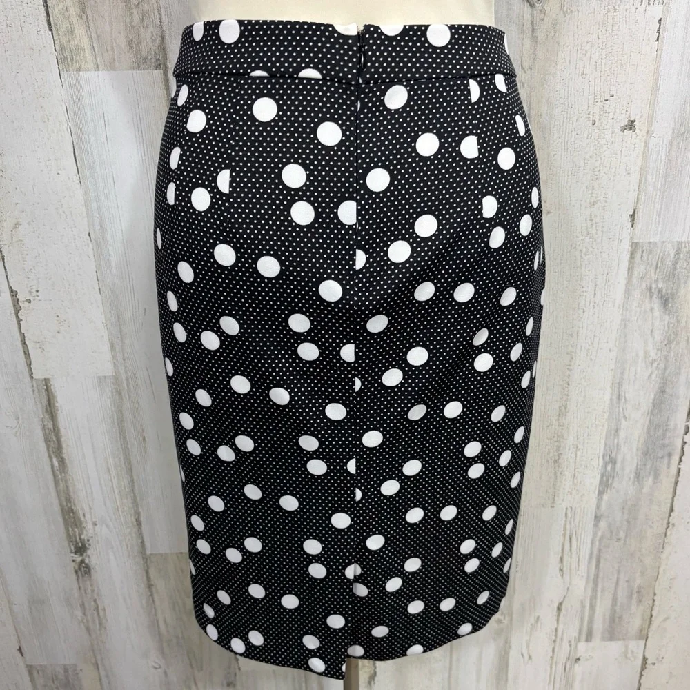 The Limited Black and White‎ Polka Dot Pencil Skirt